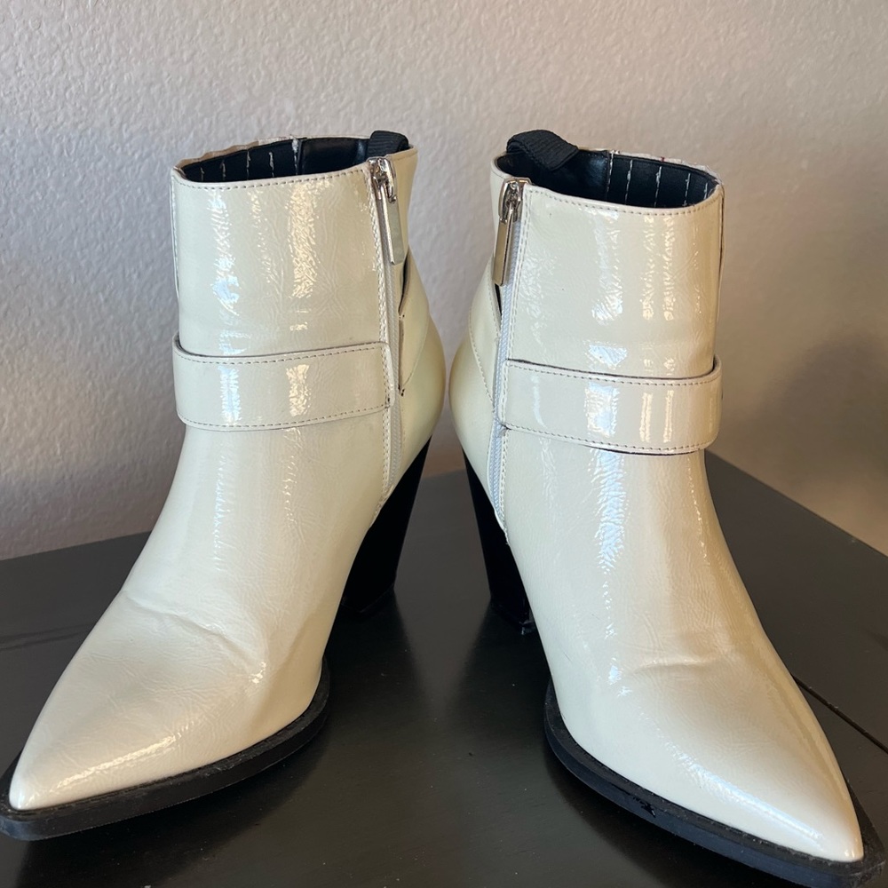 White patent leather booties - Picture 6 of 7